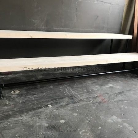 Bankje Steigerbuis Black