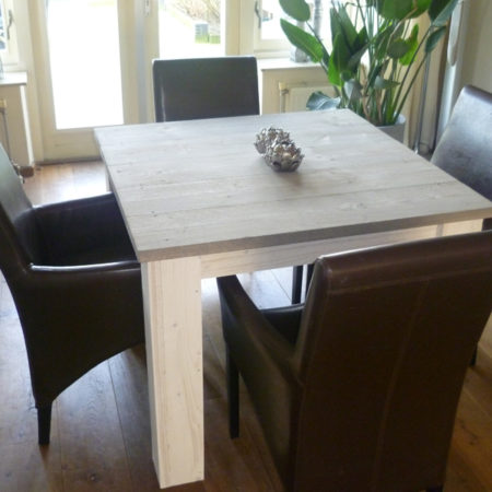 Tafel Blokpoot Vierkant