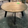 OUTLET! Tafel rond dun met houten poten - Afbeelding 2
