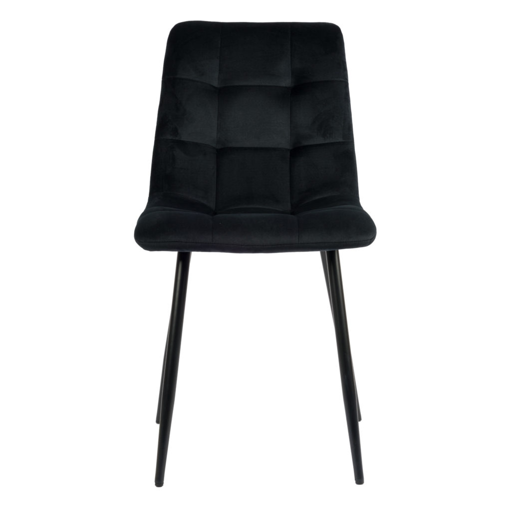 Elise Eetkamerstoel - Zwart Velvet - Afbeelding 2