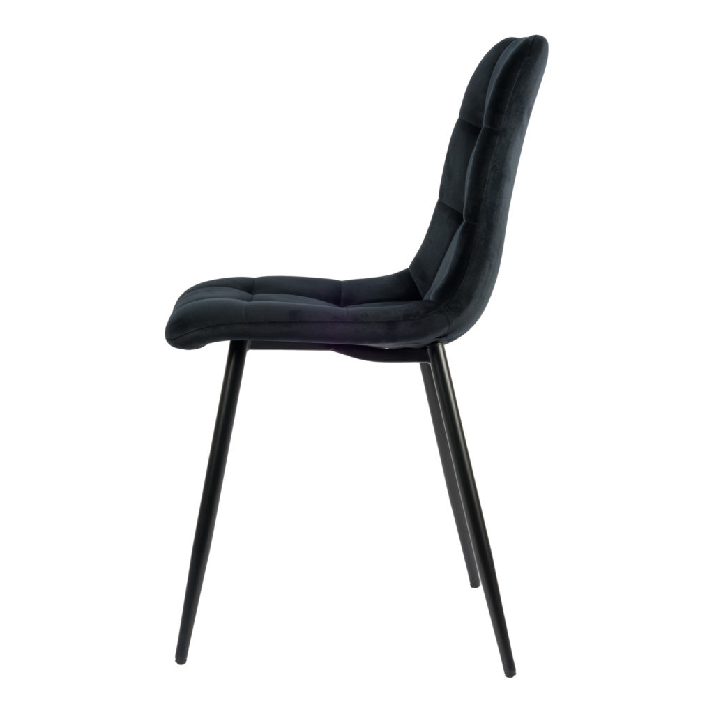 Elise Eetkamerstoel - Zwart Velvet - Afbeelding 3