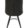 Eetkamerstoel Denver set van 2 - 55x63x85 - Grijs/zwart - Polyester/metaal - Afbeelding 4