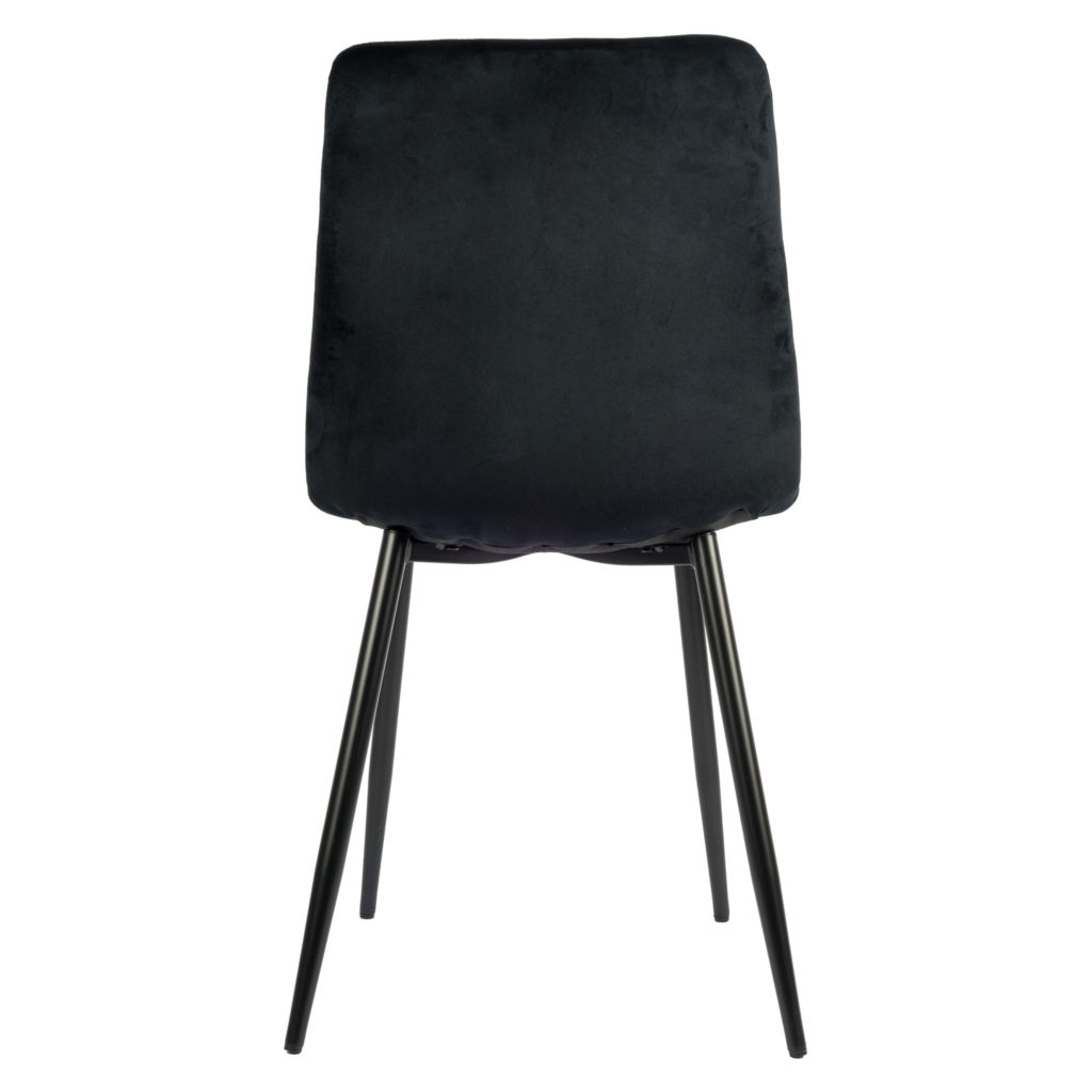 Elise Eetkamerstoel - Zwart Velvet - Afbeelding 4