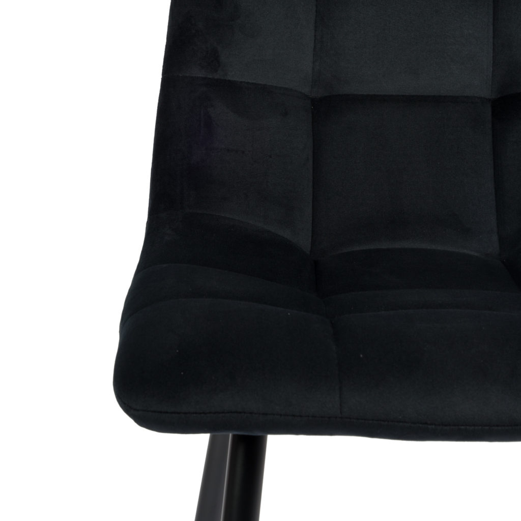 Elise Eetkamerstoel - Zwart Velvet - Afbeelding 5