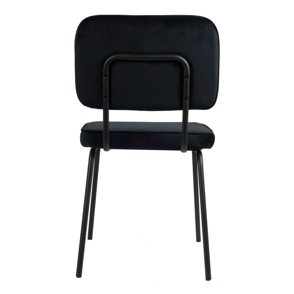 Joe eetkamerstoel - Zwart | Velvet - Afbeelding 5