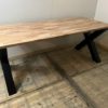 Tafel Cross industrieel Beuken - Afbeelding 5