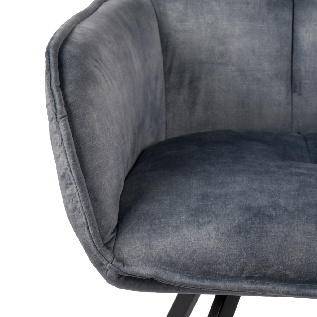 Oxford Draaistoel - Blauw | Velvet - Afbeelding 3