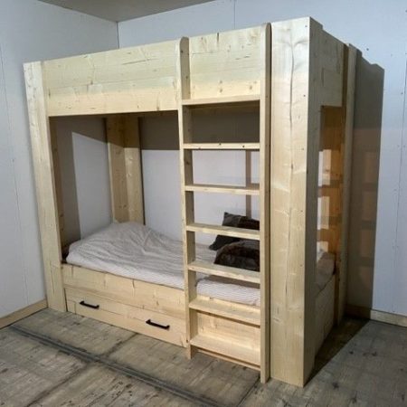 Stapelbed Londen met lade 2 persoons