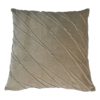 Sierkussen - 45x45 - Warmgrijs - Velvet/katoen