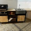 Buitenkeuken Woody Extra + Grandhall G2 BBQ en Grandhall Elite wasbak met kraan - Afbeelding 6