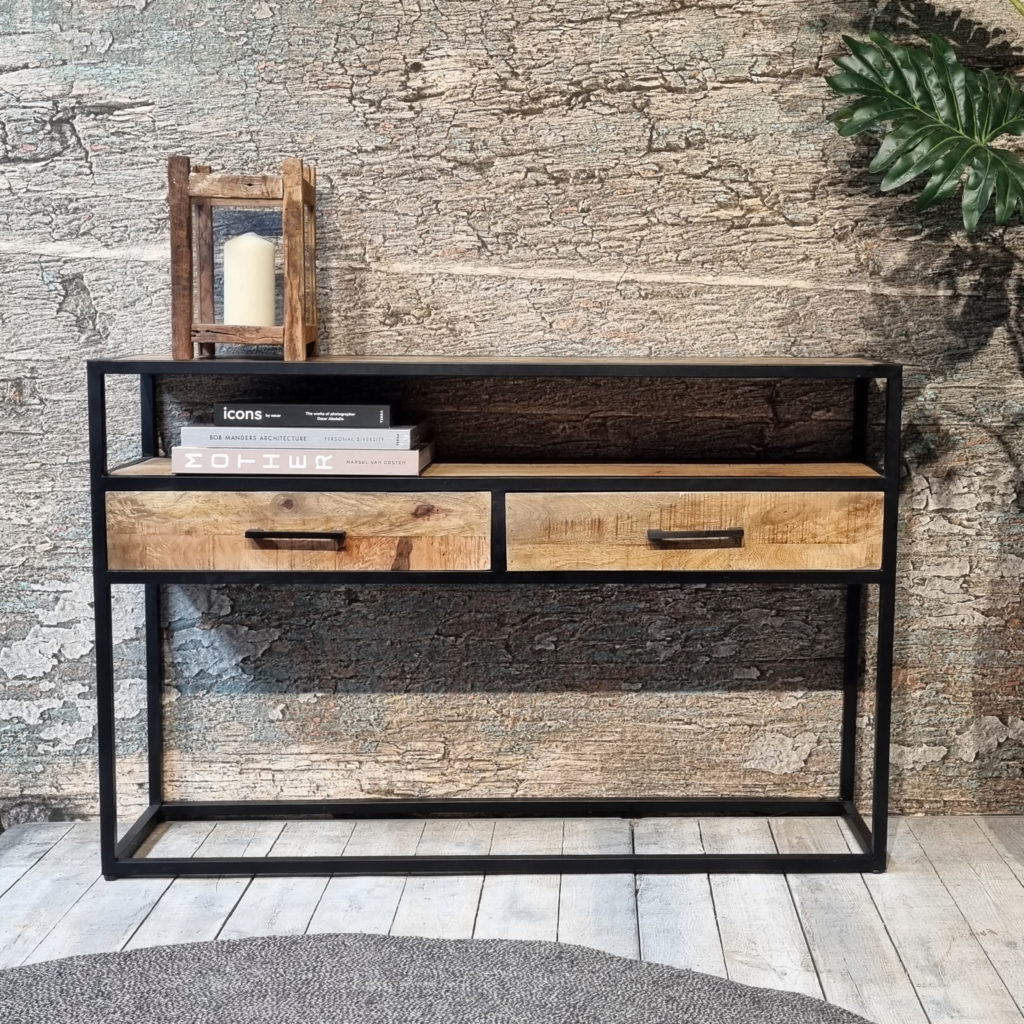 Jax consoletafel met 2 lades 120