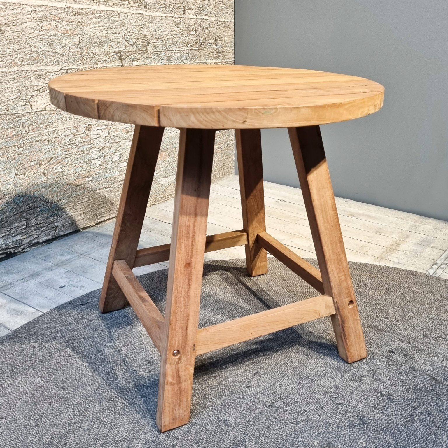 Tuintafel Rond Tuintafel Rond | Het Steigerhouthuis