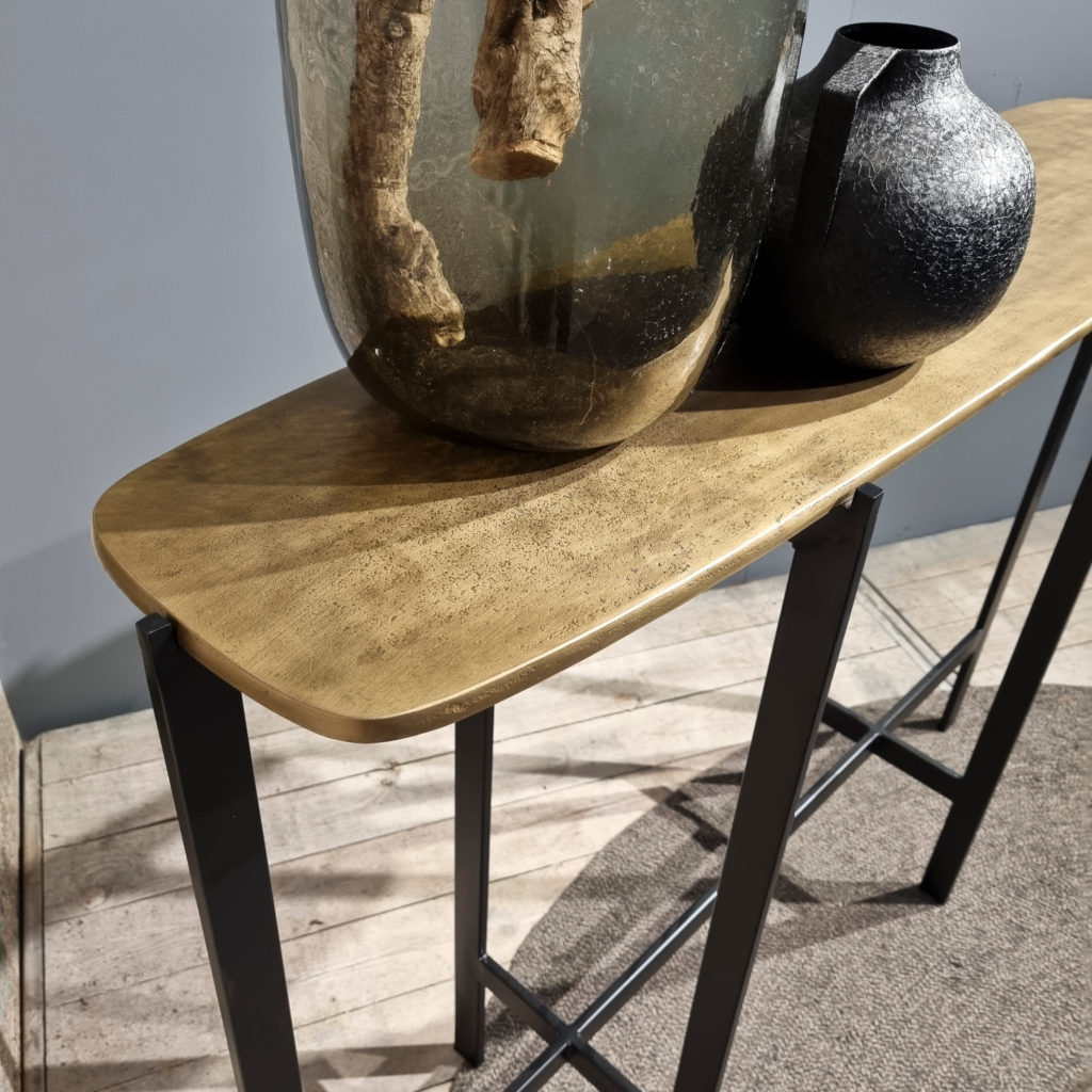 Antieke koperen consoletafel 120 - Afbeelding 2