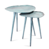 Blauw Patina Bijzettafel 34,5 - Afbeelding 2