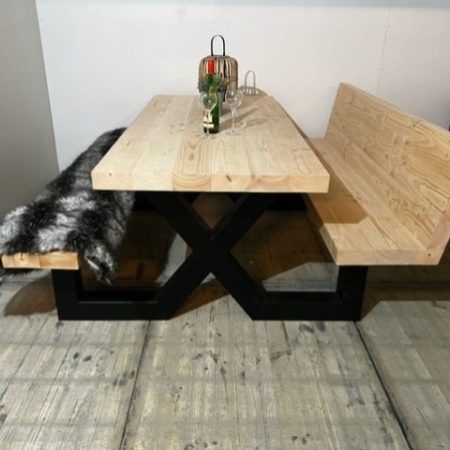 Picknicktafel Industrieel Douglas Cross Half