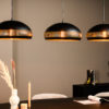 Hanglamp, 3-lichts, H340 zwart
