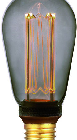 Lichtbron Smoke, 6,5 cm, S340 zwart