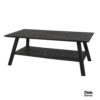Berlin salontafel met 2 planken zwart 120