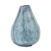 Blauwe patina decoratieve vaas