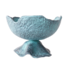 Blauwe patina decoratieve schaal