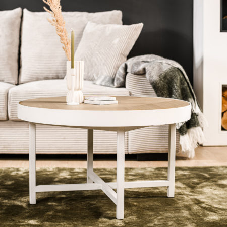 Salontafel rond 74 cm, Lennox, L350 eiken