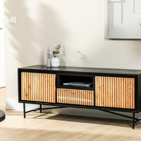 Tv-meubel, 140 cm, B420 acacia pure