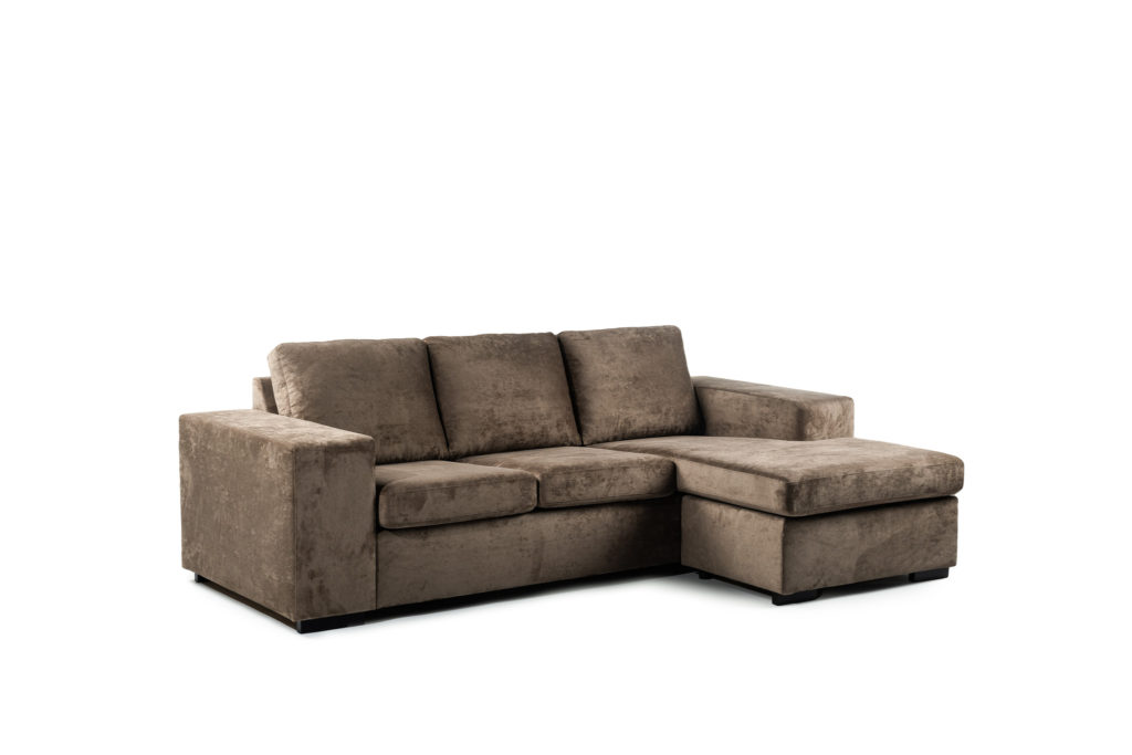 3 zits bank CL L+R, stof Hotel Chique, H430 bruin - Afbeelding 11