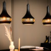 Hanglamp, 3-lichts, H340 zwart - Afbeelding 2