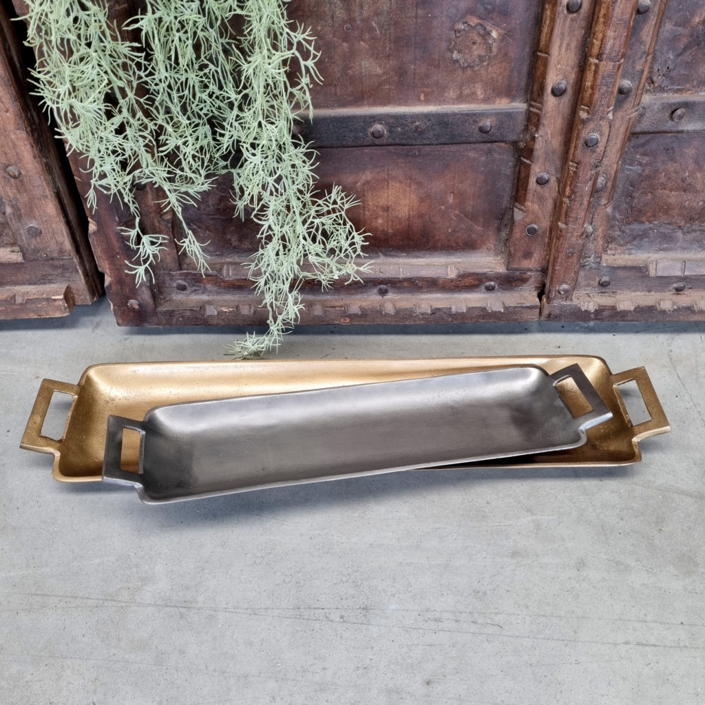 Antiek Lood kleurig dienblad 60 - Afbeelding 2