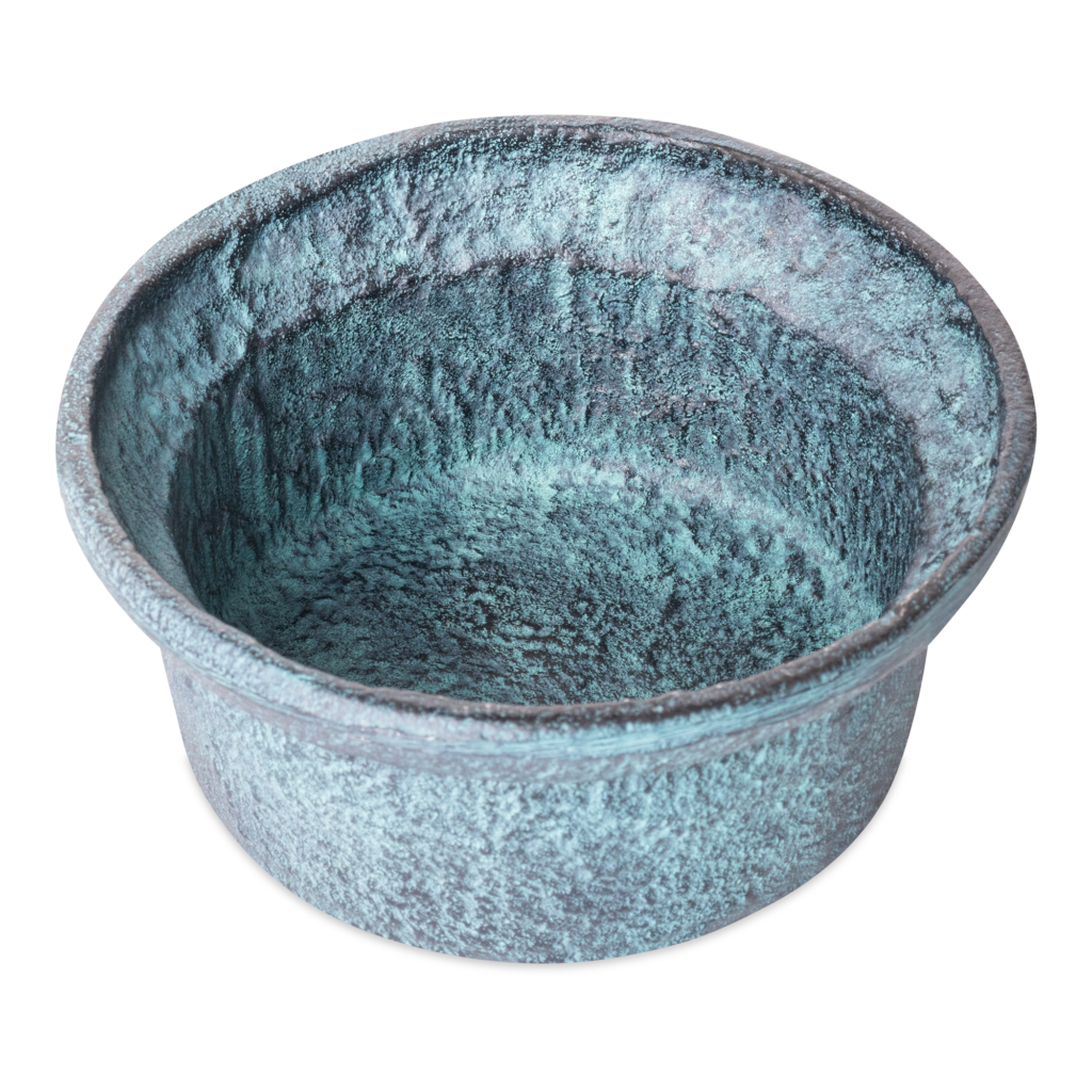 Blauwe patina decoratieve kom - Afbeelding 2