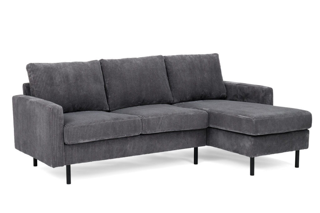 3 zits bank CL L+R, stof RIB, RIB230 antraciet - Afbeelding 2