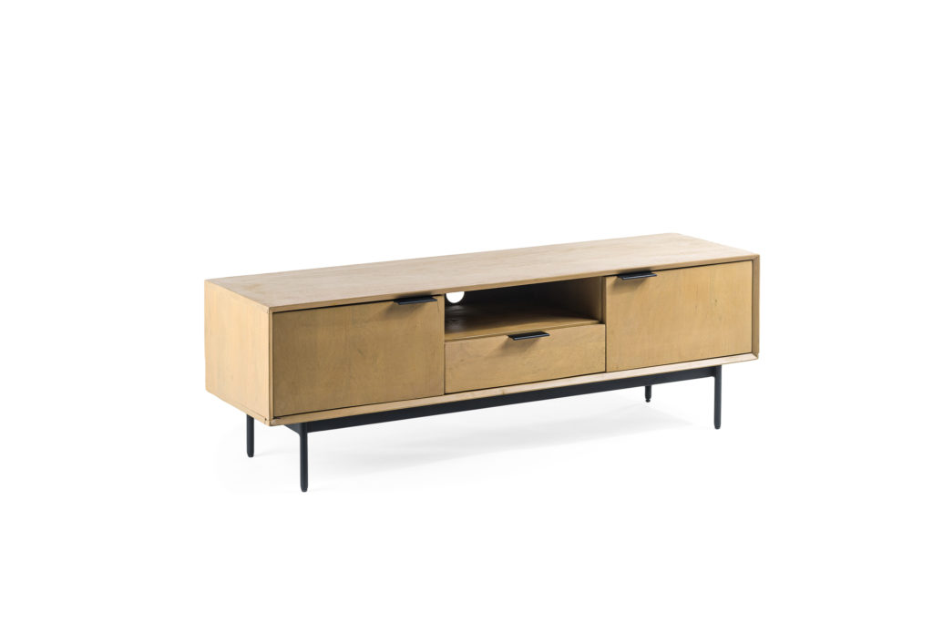 Tv-meubel 2D, 140 cm, B180 natural - Afbeelding 2