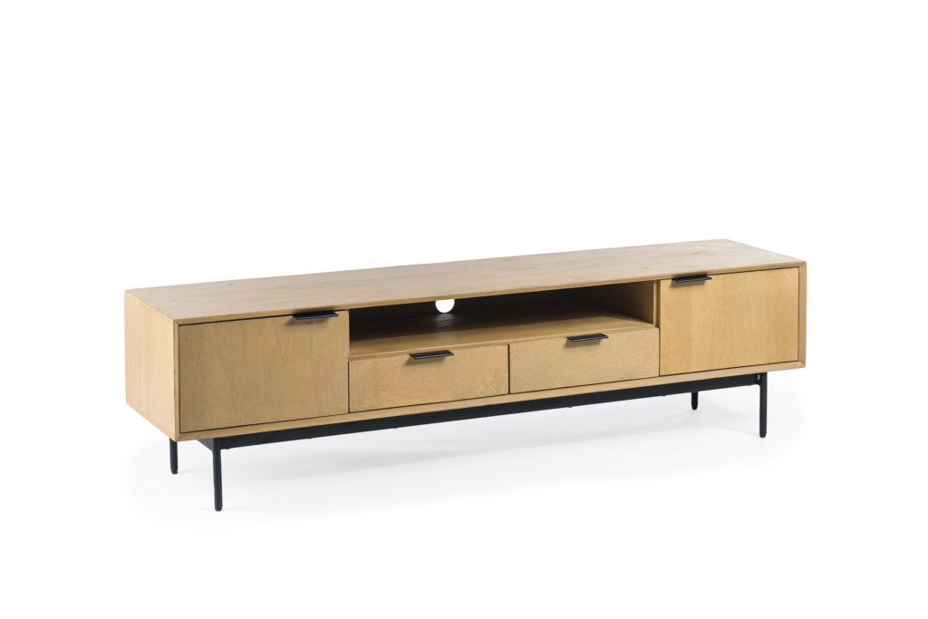 Tv-meubel 2D, 170 cm, B180 natural - Afbeelding 2