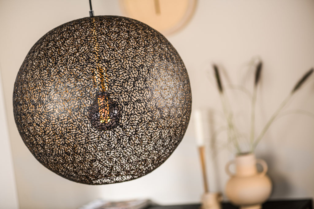 Hanglamp, 50 cm, H340 zwart - Afbeelding 3