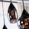 Hanglamp, 5-lichts, H340 smoke glas - Afbeelding 3