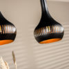 Hanglamp, 3-lichts, H340 zwart - Afbeelding 3