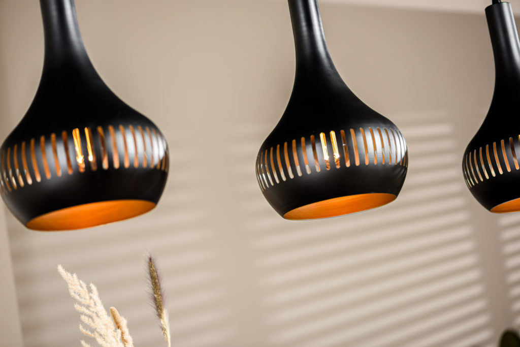 Hanglamp, 3-lichts, H340 zwart - Afbeelding 3