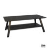 Berlin salontafel met 2 planken zwart 120 - Afbeelding 3