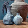 Blauwe patina decoratieve vaas - Afbeelding 3