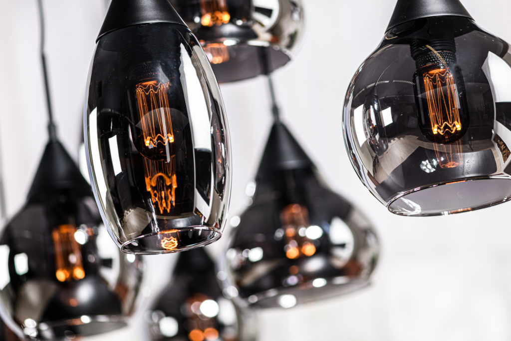 Hanglamp, 8-lichts, H340 smoke glas - Afbeelding 4