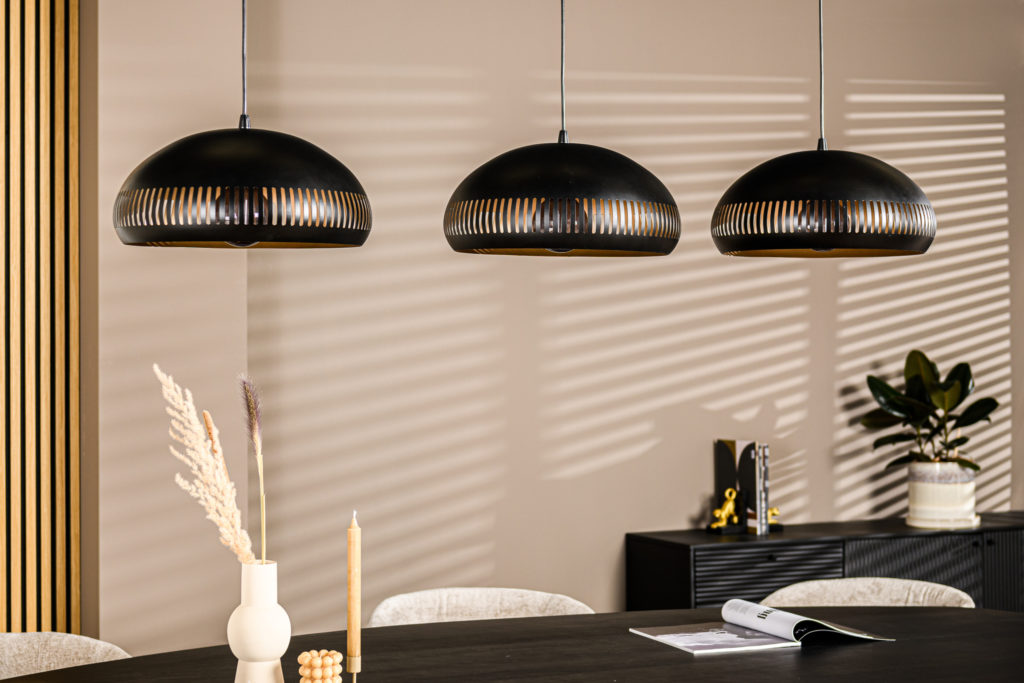 Hanglamp, 3-lichts, H340 zwart - Afbeelding 4