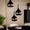 Hanglamp, 3-lichts, H340 zwart - Afbeelding 4
