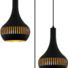 Hanglamp, 3-lichts, H340 zwart - Afbeelding 5
