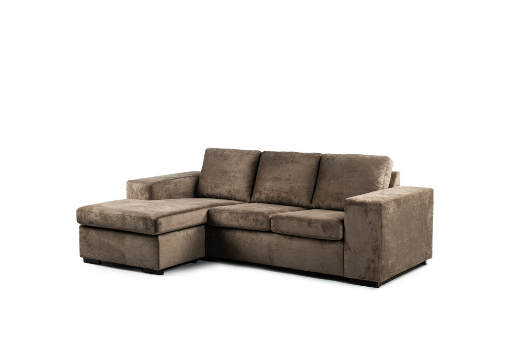 3 zits bank CL L+R, stof Hotel Chique, H430 bruin - Afbeelding 5