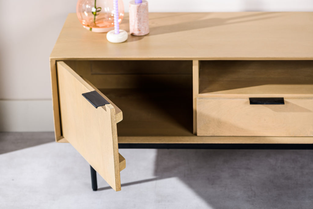 Tv-meubel 2D, 170 cm, B180 natural - Afbeelding 5