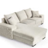 3 zits bank CL links, stof RIB, RIB920 naturel - Afbeelding 7