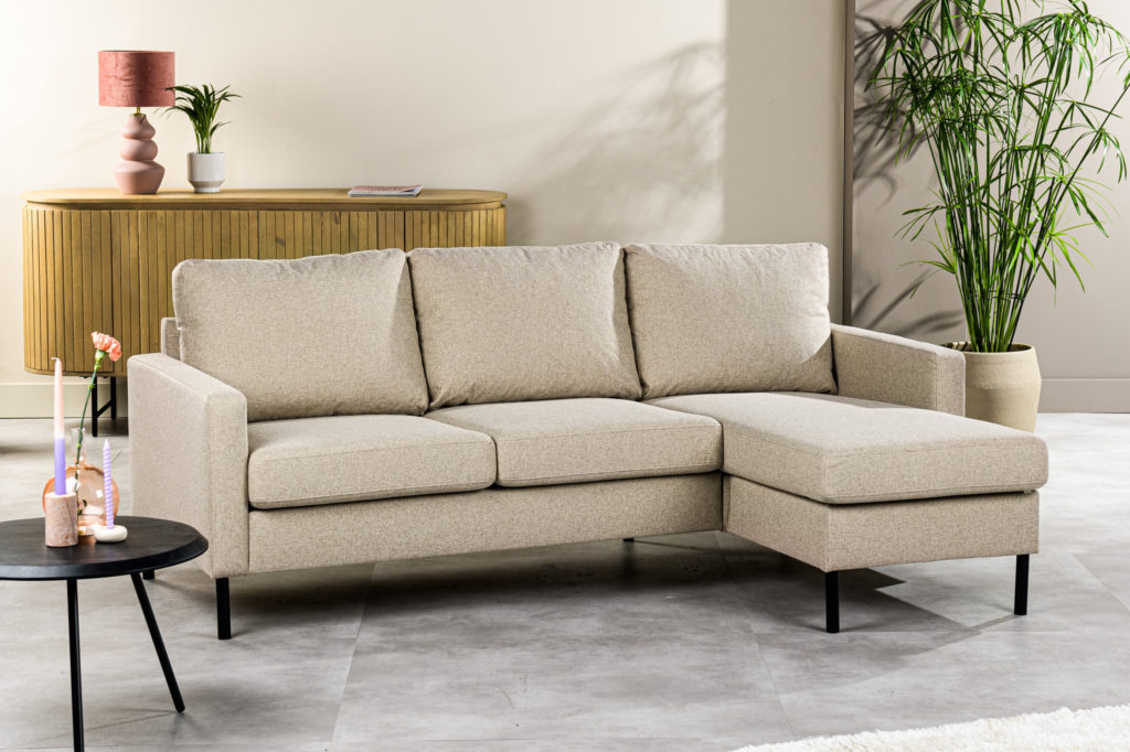 3 zits bank CL L+R, stof Dillon, D460 beige - Afbeelding 10