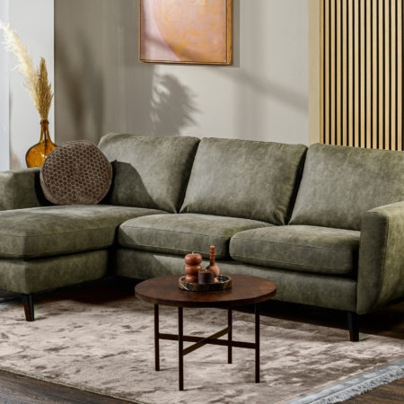 3 zits bank CL L+R, stof Savannah, S156 groen