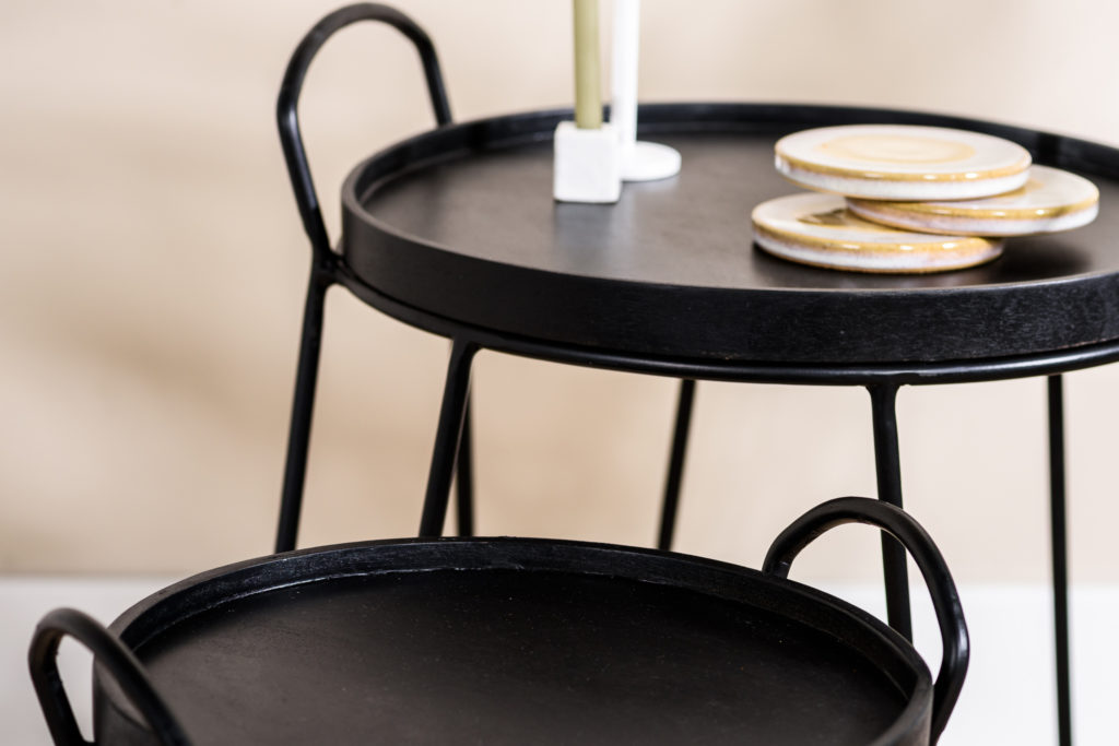 Salontafel, set van 2, A340 zwart - Afbeelding 3