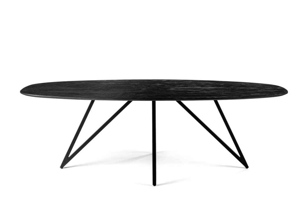 Eetkamertafel, 240x110 cm, B340 zwart - Afbeelding 3